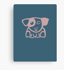 Cute puppy 1 - light Canvas Print