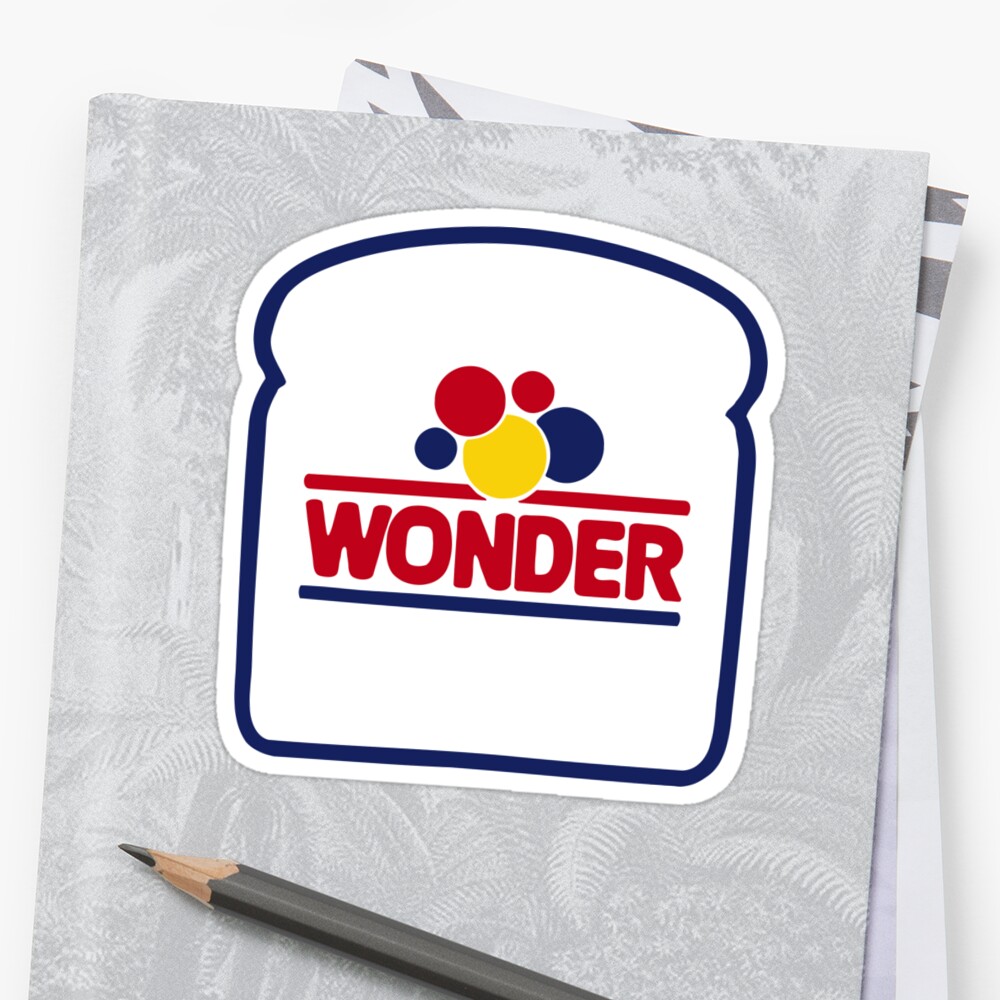 "WONDER BREAD 3" Sticker by marketSPLA | Redbubble