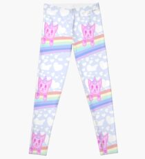 Caticorn arc-en-ciel Leggings