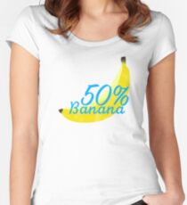 50% banana Women's Fitted Scoop T-Shirt
