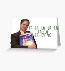 Dwight Schrute Princess Unicorn Office Greeting Card