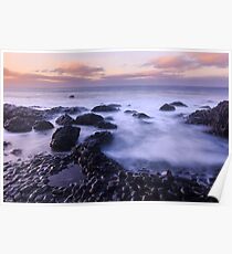 Giant's Causeway Sunset Poster