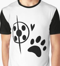 Miraculous Ladybug Chat Noir and Ladybug Signatures Graphic T-Shirt
