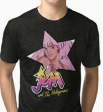 Jem and the Holograms Star Cute Kawaii 80's 1980's Retro Tri-blend T-Shirt