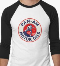 Pan Am Motor Oils Men's Baseball Âľ T-Shirt