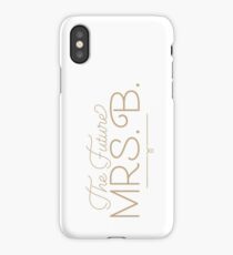 The Future Mrs. B Bride-to-Be, Gold iPhone Case
