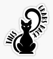 This P*ssy Grabs Back Sticker