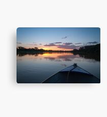 Sunset - Rio Pardo, Brazil Canvas Print
