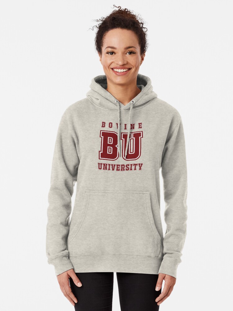 Alternate view of Bovine University - The Simpsons Pullover Hoodie