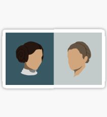 Leia Organa Mirrored Sticker