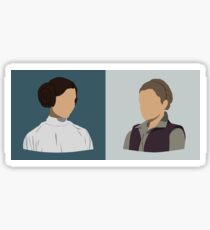 Leia Organa Double Bust Sticker