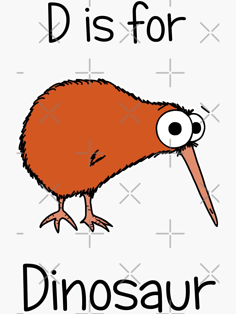 D is for Dinosaur (kiwi) by AdrienneBody