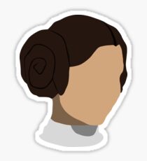 Princess Leia Head Sticker