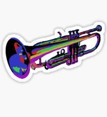 Colorful Trumpet Sticker