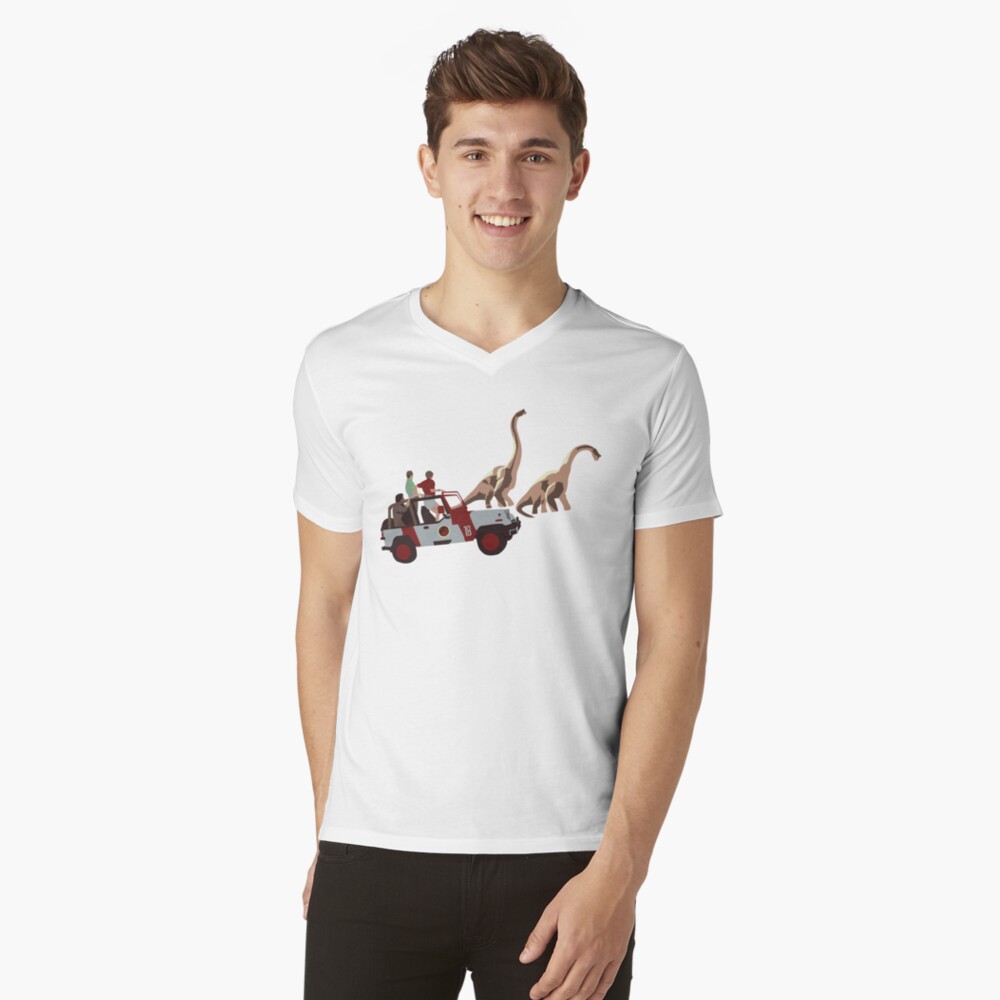 They Do Travel in Herds V-Neck T-Shirt