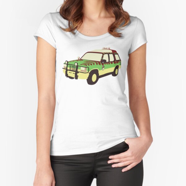 Jurassic Park Ford Fitted Scoop T-Shirt