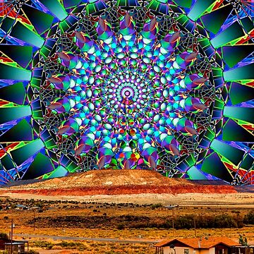 Artwork thumbnail, Route 66 Mesa - Mandala Sky by WarrenPHarris