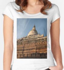Sunrise Temple in Bagan Women's Fitted Scoop T-Shirt