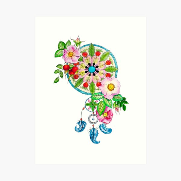Dreamcatcher + briar Art Print