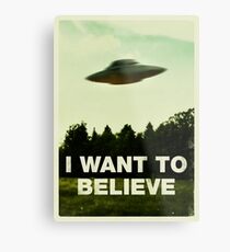 I Want To Believe Metal Print
