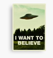 I Want To Believe Canvas Print