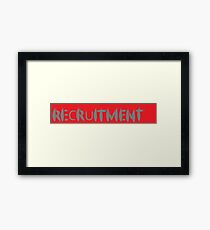 slug recruitment Framed Print