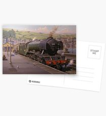 Flying Scotsman at Kingswear. Postcards
