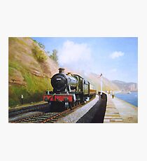 On the sea wall at Dawlish Photographic Print