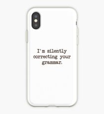 Vinilo o funda para iPhone Estoy corrigiendo silenciosamente tu gramática.