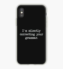 Vinilo o funda para iPhone Estoy corrigiendo silenciosamente tu gramática.
