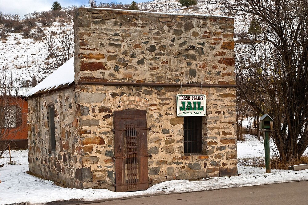 "Wild Horse Plains (Montana) Jail" by Bryan D. Spellman Redbubble