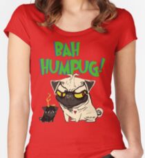 bah humpug Women's Fitted Scoop T-Shirt
