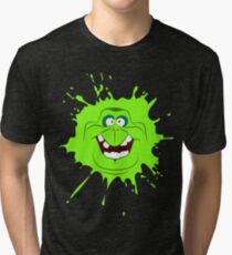 Cartoon style slimer (Ghostbusters) Tri-blend T-Shirt