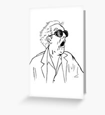 Back To The Future Doc Emmett Brown Sketch Greeting Card