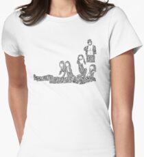 Fleetwood Mac - Rumours // Typographical Ilustration Women's Fitted T-Shirt