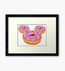 Mouse Donut Framed Print
