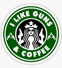 I Like Guns | Coffee Sticker
