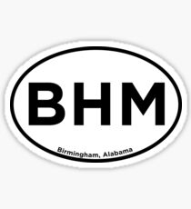 Code de l'aéroport de Birmingham Alabama BHM Sticker