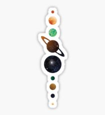 Galaxie-Planeten Sticker