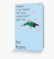 Life Alert Valentine Card Greeting Card