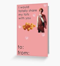 Napoleon Dynamite Tater Tots Valentine Karte lustig Grußkarte
