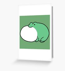 Frog Vocal Sac Greeting Card