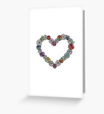 Empty Tie Dye Daisies Greeting Card