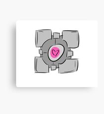 Companion Cube - Portal Canvas Print