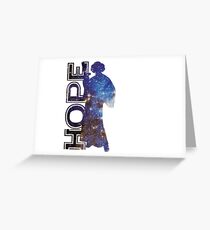 Hope and Princess Leia Greeting Card
