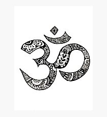 Om Sign Fotodruck