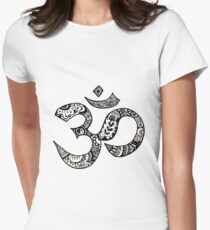 Om Sign Women's Fitted T-Shirt
