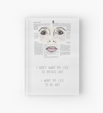 Ich möchte, dass mein Leben Kunst ist - Carrie Fisher Memorial Journal Notizbuch