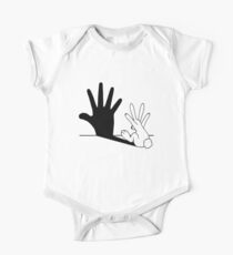 Kaninchen Handschatten Baby Body Kurzarm