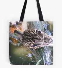 Feeding Duck Tote Bag